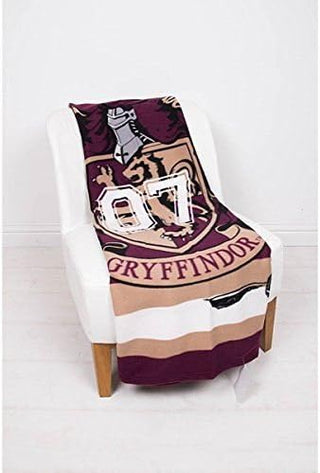 Harry Potter Fleece Blanket - Gryffindor Design - 100% Polyester - 100 x 150cm