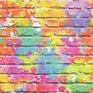 Muriva Camouflage Multi Brick Wallpaper L33505 Urban Industrial Feature Wall