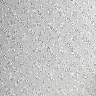 Anaglypta Hamnett White Wallpaper RD393 – Textured Decorative Wallcovering