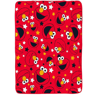 Sesame Street Fleece Blanket - Elmo Design - 100% Polyester - 100 x 150cm