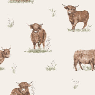 Muriva Angus Highland Cow Wallpaper 165532 – Country Animal Design – 10m Roll