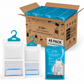 K Collection Hanging Wardrobe Dehumidifier Bags for Damp & Moisture