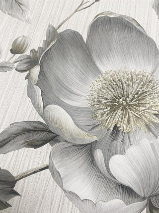 Muriva Alethia Floral Grey Wallpaper 227502 10m Roll Elegant Botanical Feature Wall
