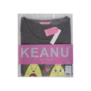 Keanu Ladies Shortie Pyjamas - Avocado You Complete Me Design - Cotton Blend
