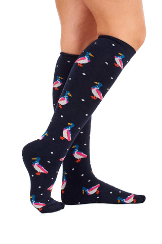 Ladies 5 Pack Wellington Boot Socks, Women's Welly Socks - Animal Designs