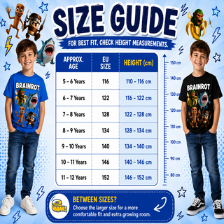 Gamer Brainrot Pack of 3 T-Shirts | Kids Brainrot Tee Shirt Set | Cappuccino Assassino, Chimpanzini Bananini & Brainrot Squad | 100% Cotton | Boys 5-12 Years