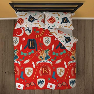 Harry Potter Reversible Duvet Set - Christmas Joyeux Design - Single