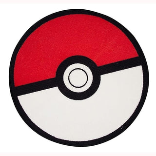 Pokemon Round Rug - Pokeball Design - 80 x 80cm