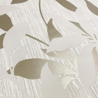 Muriva Hudson Leaf Trail Cream Wallpaper 220301 – Elegant Botanical Design
