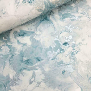 Muriva Elixir Marble Teal Wallpaper 166503 10m Roll Luxury Modern Feature Wall