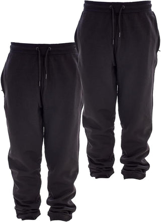 Keanu Kids Pack of 2 or 3 Regular Fit Joggers - Cotton Blend - Black