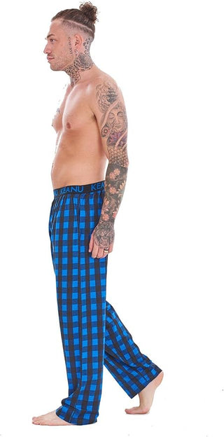 Keanu Mens 2 Pack Lounge Pants - Buffalo Check Design - Sizes S - 2XL