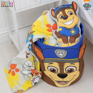Paw Patrol Fleece Blanket - Splodge Design - 100% Polyester - 100 x 150cm