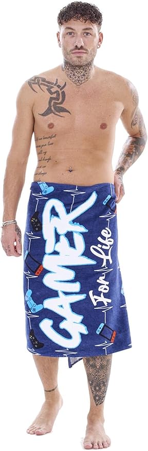 Gamer Towel - Gaming Controller Beats Design - 100% Cotton - 140 x 70cm