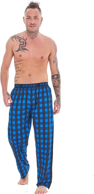 Keanu Mens 2 Pack Lounge Pants - Buffalo Check Design - Sizes S - 2XL