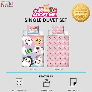 Adopt Me Reversible Duvet Set - The Best Design - Single