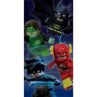 Lego Towel - DC Superheroes Design - 100% Cotton - 140 x 70cm