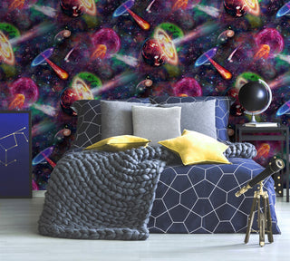 Holden Decor Nebula Multi Wallpaper 13230 – Contemporary Abstract Design – 10m Roll