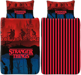 Stranger Things Reversible Duvet Set - The Upside Down Design - Single