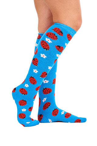 Ladies 5 Pack Wellington Boot Socks, Women's Welly Socks - Animal Designs