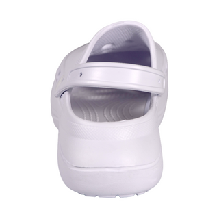 Keanu Ladies Platform Clogs - White