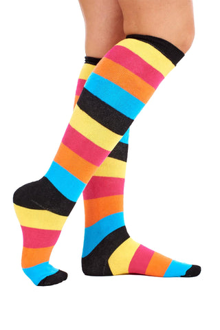Ladies 5 Pack Wellington Boot Socks, Thermal - Hearts, Stars and Stripe Patterns