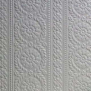 Anaglypta Townsend White Wallpaper RD340 – Textured Decorative Wallcovering