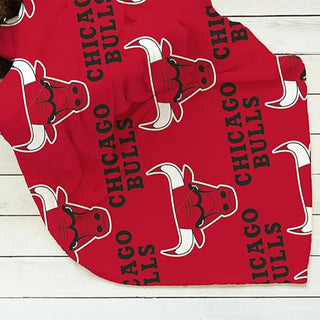NBA Fleece Blanket - Chicago Bulls Design - 100% Polyester - 100 x 150cm