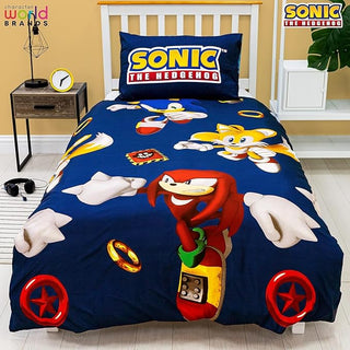 Sonic Reversible Duvet Set - Jump Design - Single