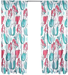 Disney Curtains - Little Mermaid Design - 66" Wide x 54" Drop