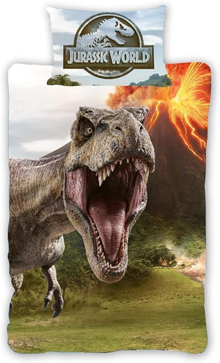 Jurassic World Reversible Duvet Set - T-Rex Design - Single