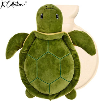 K Collection 3D Novelty Hot Water Bottle With Removable Cover -  800 ML Capacity - Turtle Design