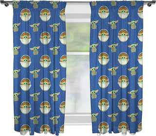 Star Wars (The Mandalorian) Curtains - Baby Yoda Design - 2 Different Sizes