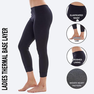 Heatforce Ladies Thermal Leggings - 0.45 TOG - Black, White and Mix Pack