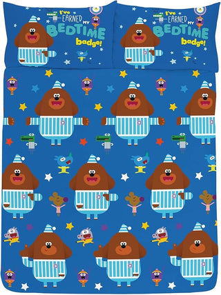Hey Duggee Reversible Duvet Set - Hey Duggee Hug Design - Cot Junior, Single and Double