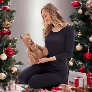 K Collection 3D Novelty Hot Water Bottle With Removable Cover -  750 ML Capacity - 2 Pack Kangaroo Design