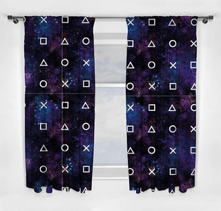 Playstation Curtains - Nebula Design - 2 Different Sizes