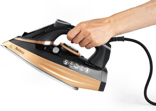 Beldray 3100w Ultra Ceramic Dual Soleplate Technology Copper/Black Steam Iron