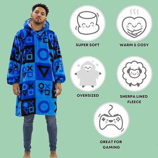 Friends Unisex Fleece Oversized Hoodie - Group Design - Super Soft Sherpa