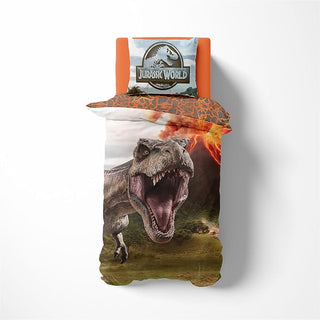 Jurassic World Reversible Duvet Set - T-Rex Design - Single
