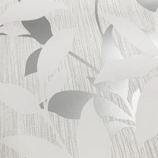 Muriva Hudson Leaf Trail Grey Wallpaper 220302 – Elegant Botanical Design