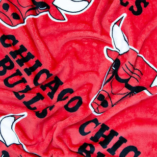 NBA Fleece Blanket - Chicago Bulls Design - 100% Polyester - 100 x 150cm