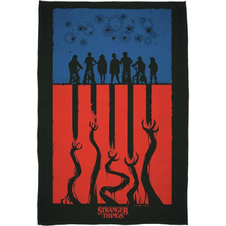 Stranger Things Fleece Blanket - The Upside Down Design - 100% Polyester - 100 x 150cm