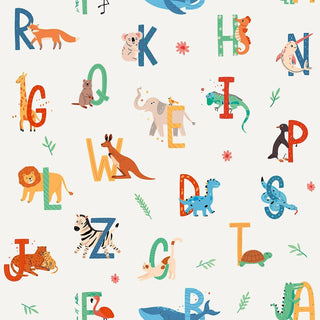 Muriva Ugepa Sweet Dreams Kids Wallpaper Animals Rabbits Trucks ABC Alphabet 10m Rolls