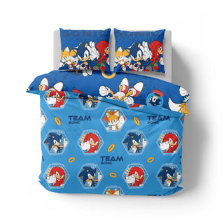 Sonic Reversible Duvet Set - Team Design - Single and Double