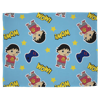 Ryan's World  Fleece Throw Blanket - Gamer Design - 100% Polyester - 100 x 150cm