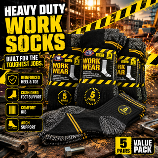 The Ultimate Work Sock Bundle – Reinforced, Cushioned, Unbeatable Value