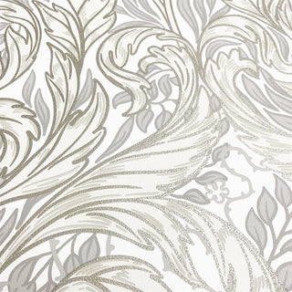 Muriva Vale Leaf Wallpaper - Blue & Green, Cream, Green & Pink - 10m x 53cm Wide