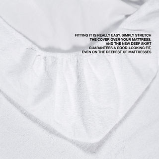 K Collection Premium Quality Terry Towelling Waterproof Mattress Protector - All Bed Sizes