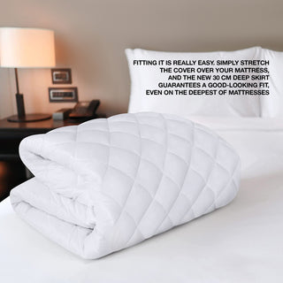 K Collection Premium Quality Quilted Mattress Protector - All Bed Sizes